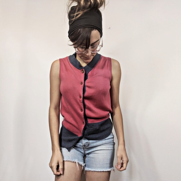 Vivienne Westwood Sweaters - Vivienne Westwood Red Label Asymmetry Cardi Vest